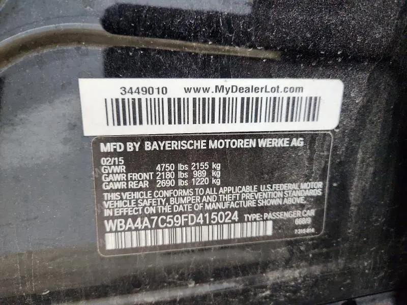 2015 BMW 428 XI GRAN COUPE  