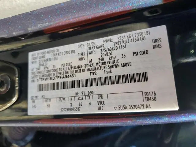 2023 FORD F150 SUPERCREW  