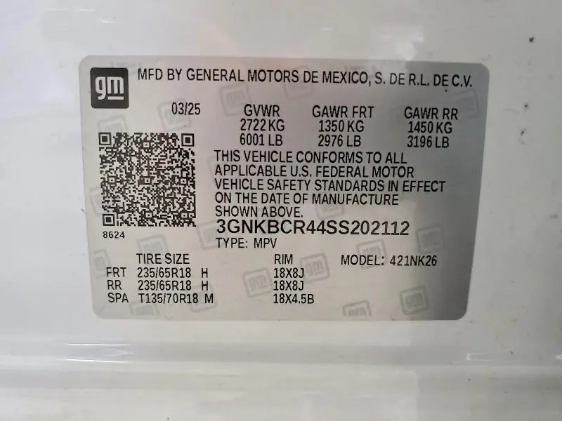 2025 CHEVROLET BLAZER 2LT  