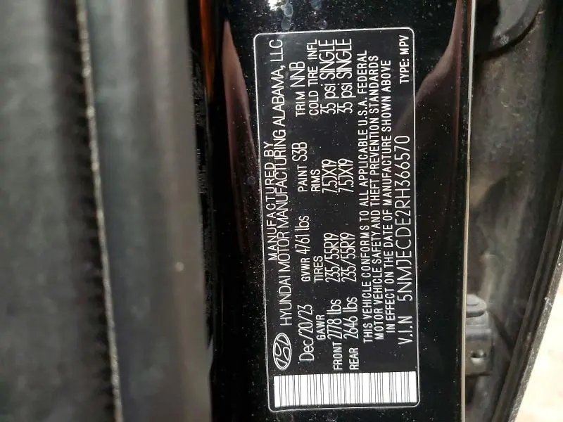 2024 HYUNDAI TUCSON LIMITED  