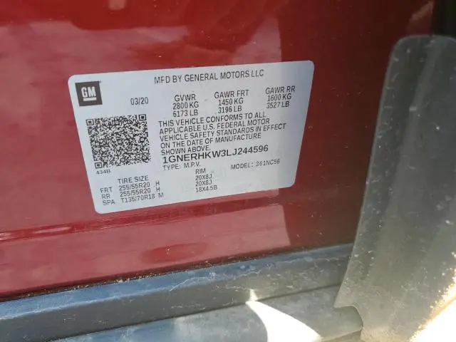 2020 CHEVROLET TRAVERSE LT