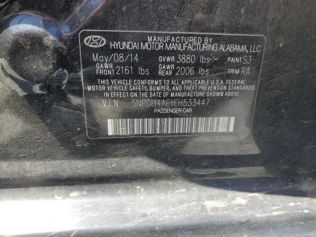 2014 HYUNDAI ELANTRA SE  