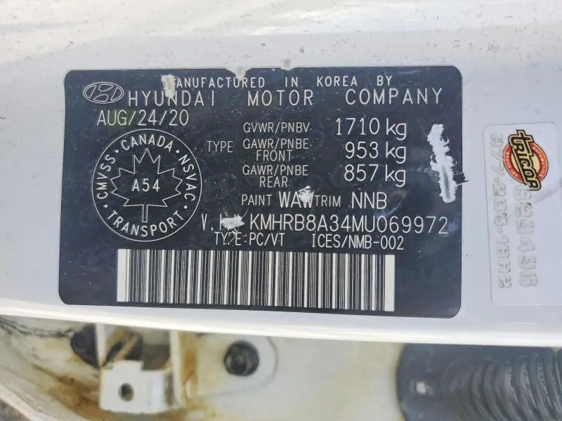 2021 HYUNDAI VENUE SE  