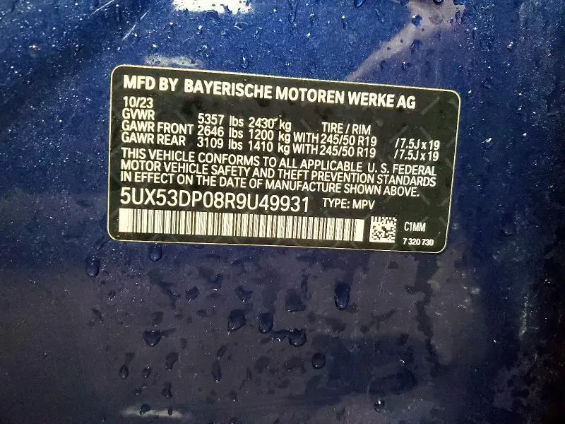 2024 BMW X3 XDRIVE30I  