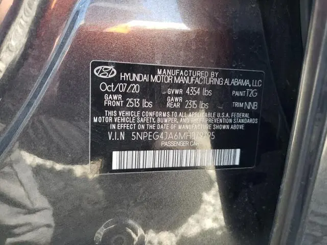 2021 HYUNDAI SONATA SE