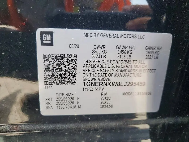 2020 CHEVROLET TRAVERSE HIGH COUNTRY  