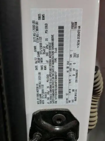 2017 FORD F150 SUPERCREW  