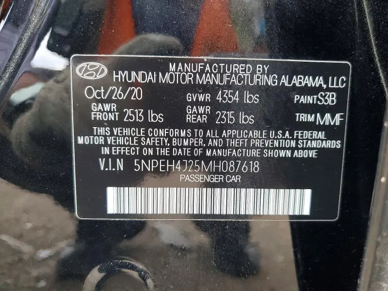 2021 HYUNDAI SONATA LIMITED  