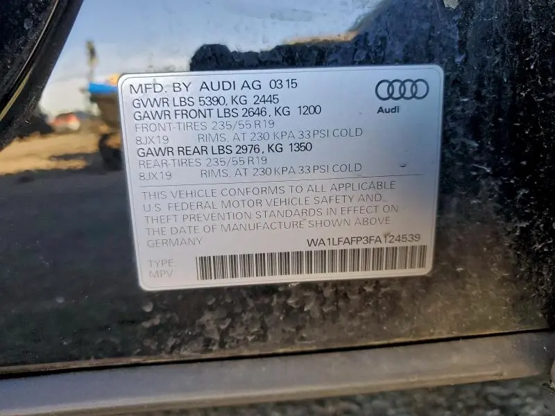 2015 AUDI Q5 PREMIUM PLUS  