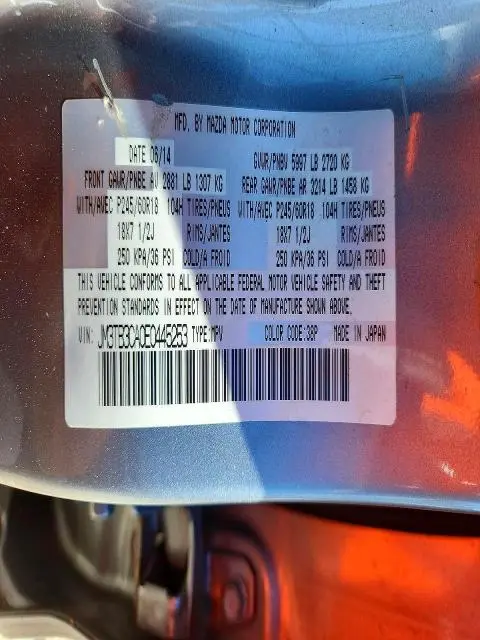 2014 MAZDA CX-9 TOURING  