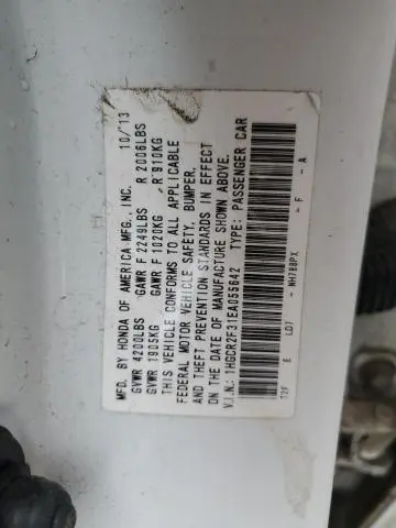 2014 HONDA ACCORD LX  