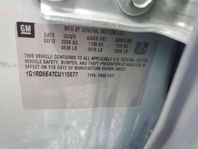 2012 CHEVROLET VOLT   