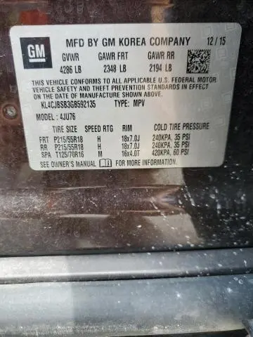 2016 BUICK ENCORE CONVENIENCE  