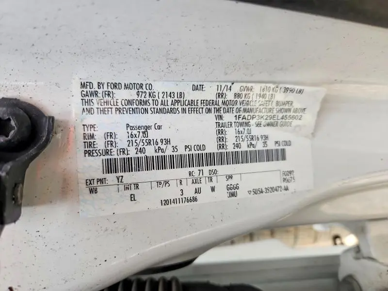 2014 FORD FOCUS SE  