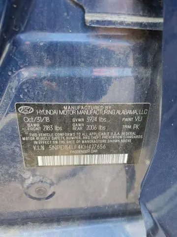 2019 HYUNDAI ELANTRA SEL  