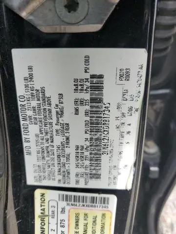 2013 LINCOLN MKZ   