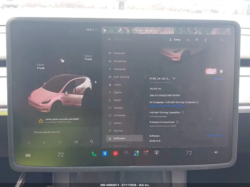 2021 TESLA MODEL Y PERFORMANCE DUAL MOTOR ALL-WHEEL DRIVE/STANDARD RANGE REAR-WHEEL DRIVE