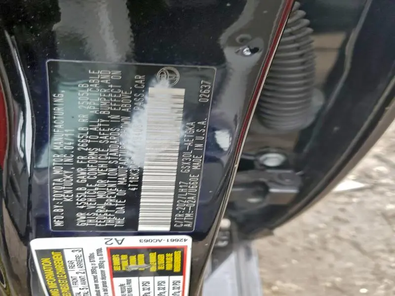 2011 TOYOTA AVALON BASE  