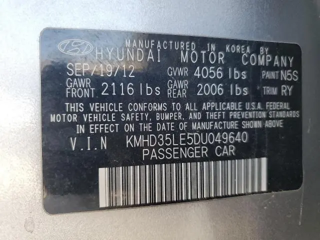 2013 HYUNDAI ELANTRA GT   