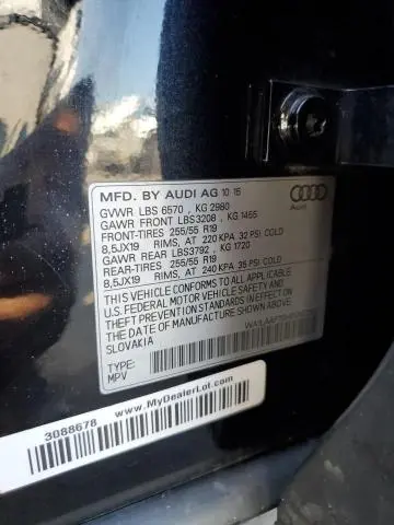 2017 AUDI Q7 PREMIUM PLUS  