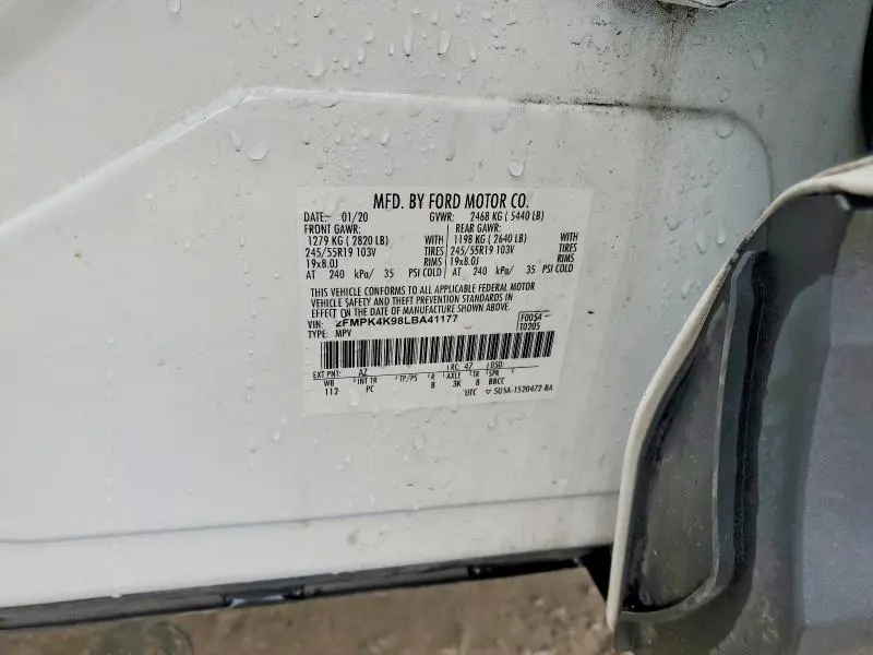 2020 FORD EDGE TITANIUM  