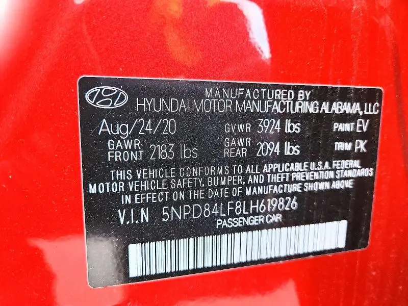 2020 HYUNDAI ELANTRA VALUE EDITION  