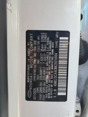 2021 HYUNDAI TUCSON LIMITED  