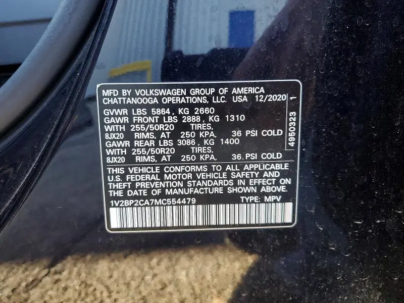 2021 VOLKSWAGEN ATLAS SEL  