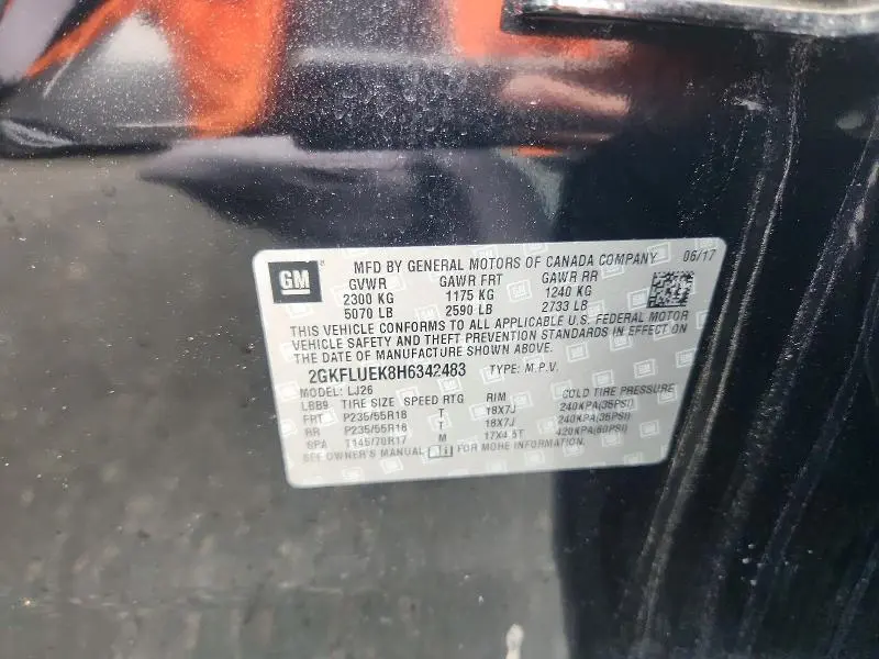 2017 GMC TERRAIN SLT  