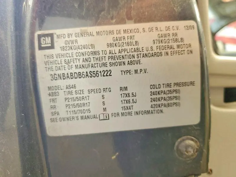 2010 CHEVROLET HHR LT  