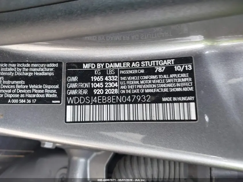 2014 MERCEDES-BENZ CLA 250  