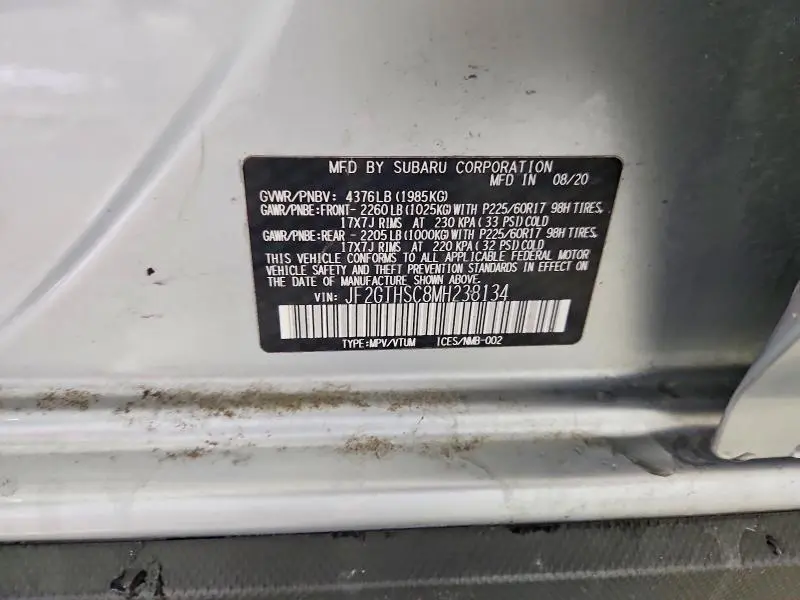 2021 SUBARU CROSSTREK SPORT  