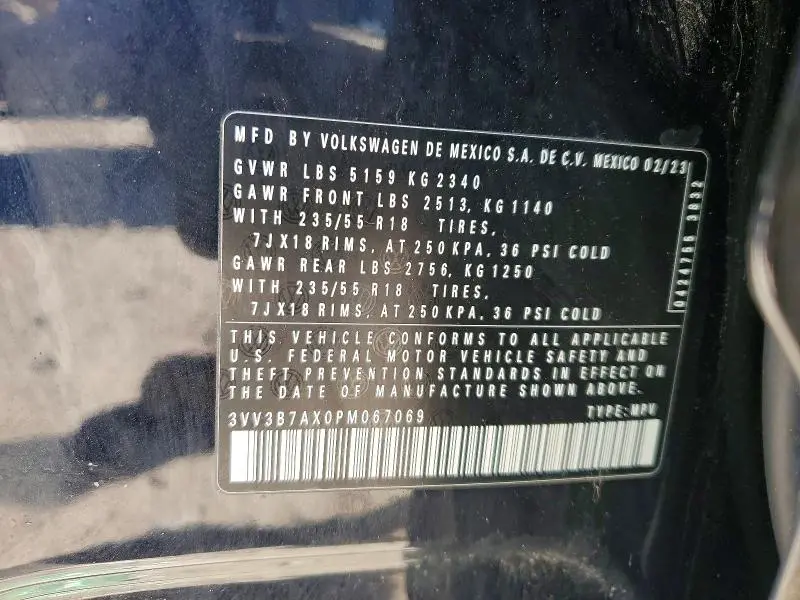 2023 VOLKSWAGEN TIGUAN 2.0T SE