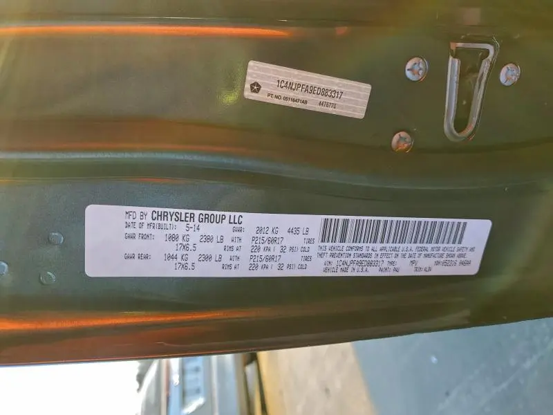 2014 JEEP PATRIOT LATITUDE  