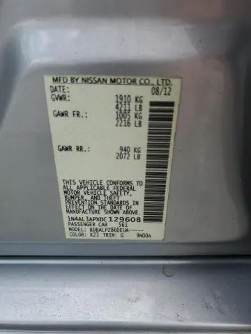 2013 NISSAN ALTIMA 2.5  