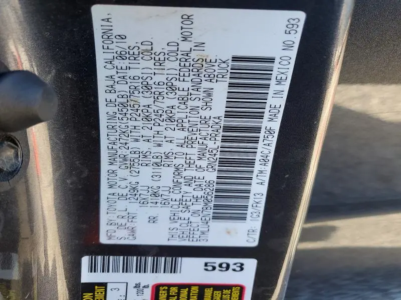 2011 TOYOTA TACOMA V6  