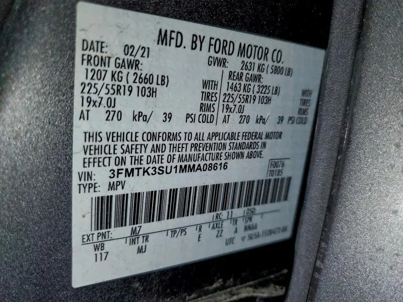 2021 FORD MUSTANG MACH-E PREMIUM  