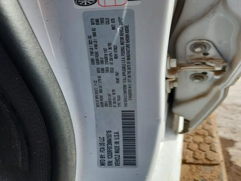 2022 RAM 1500 BIG HORN/LONE STAR  