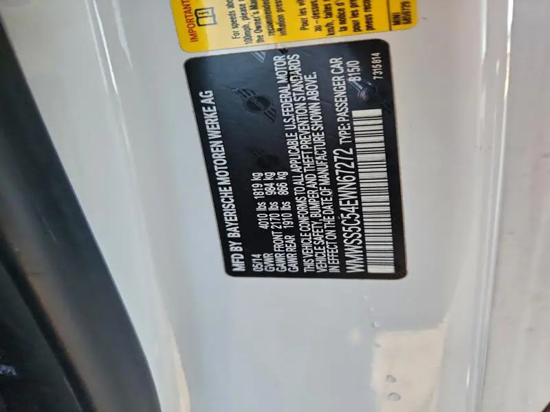 2014 MINI COOPER S PACEMAN  