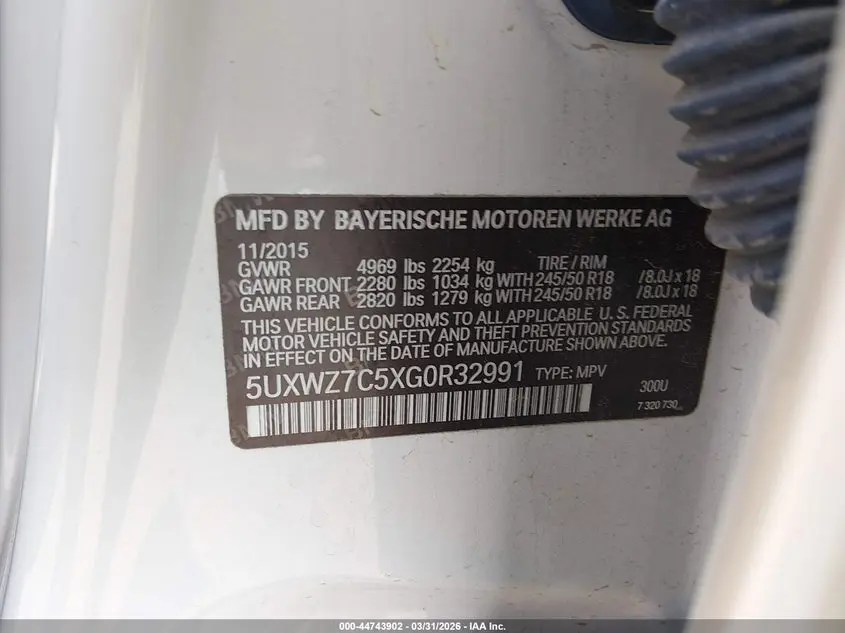 2016 BMW X3 SDRIVE28I