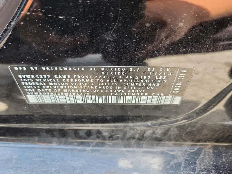 2014 VOLKSWAGEN JETTA SE  