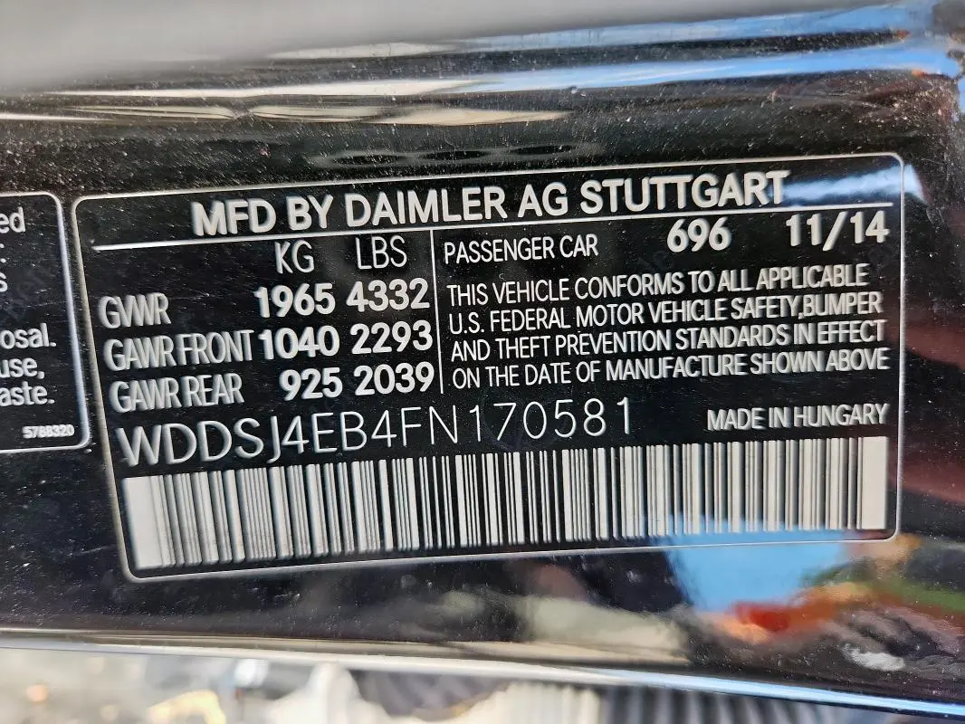 2015 MERCEDES-BENZ CLA 250