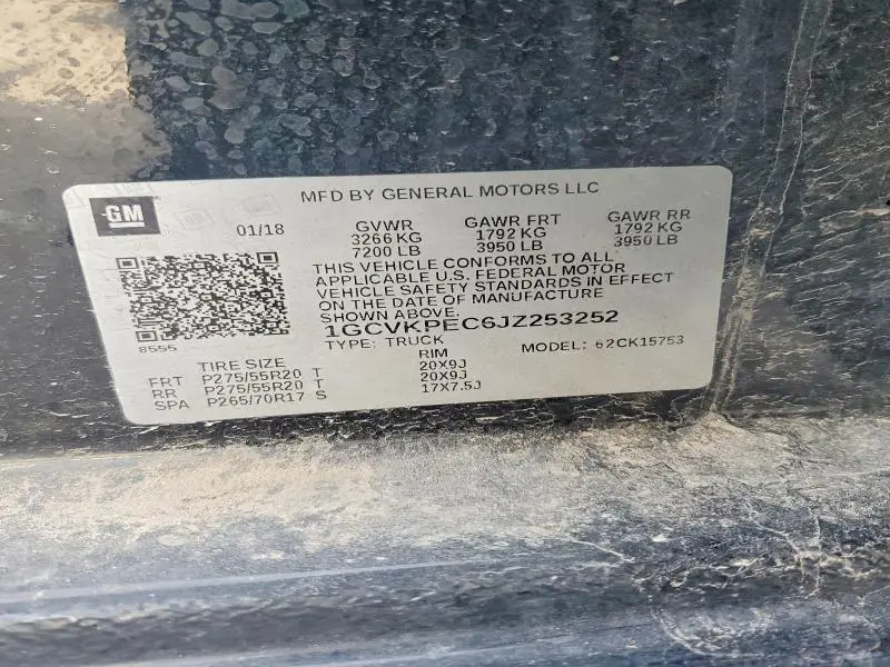 2018 CHEVROLET SILVERADO K1500 CUSTOM  