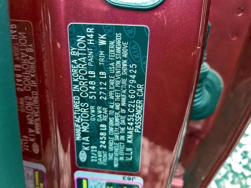 2020 KIA STINGER GT1  