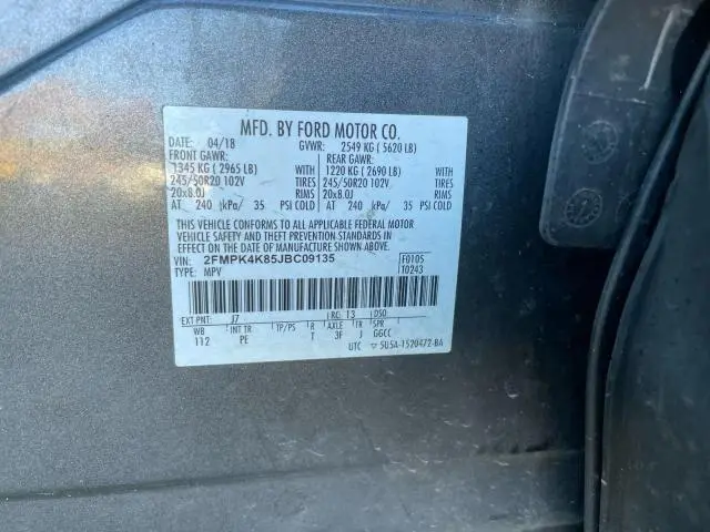 2018 FORD EDGE TITANIUM  