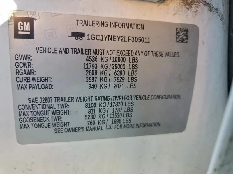 2020 CHEVROLET SILVERADO K2500 HEAVY DUTY LT  