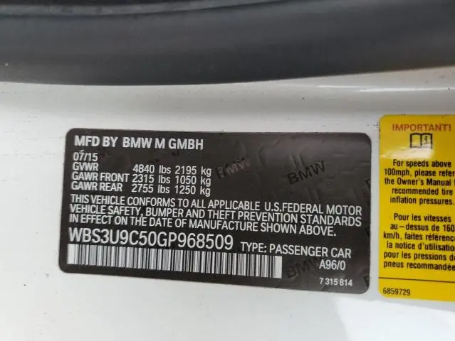 2016 BMW M4 