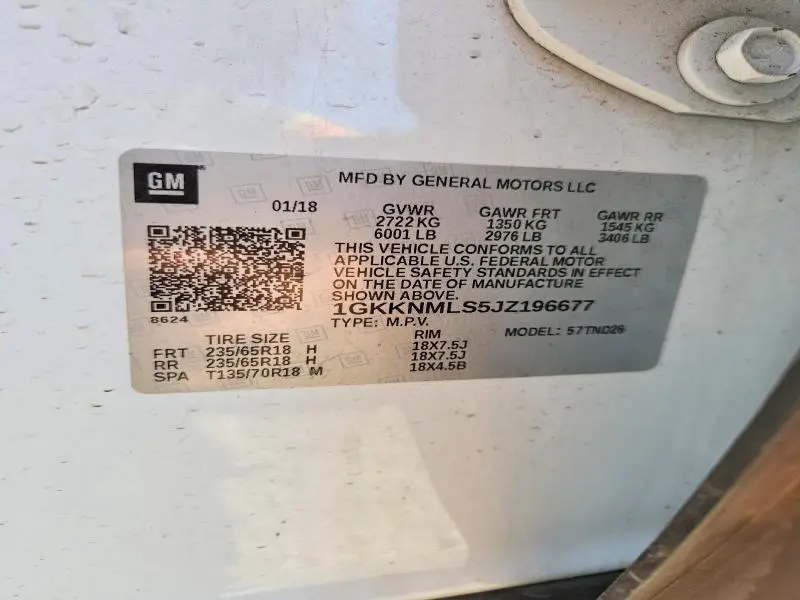 2018 GMC ACADIA SLT-1  