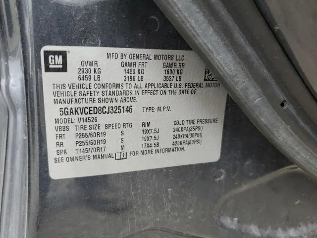 2012 BUICK ENCLAVE   