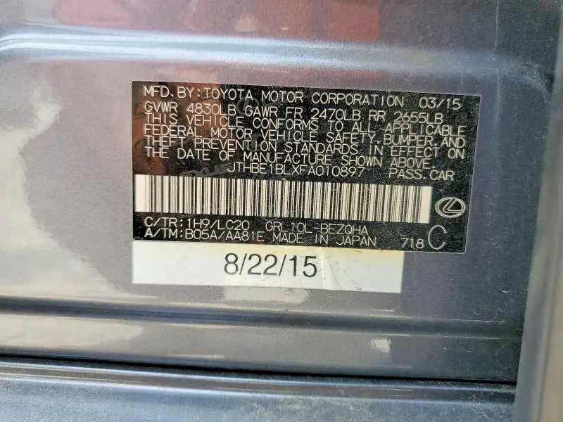 2015 LEXUS GS 350  